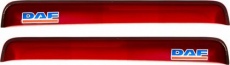 Дефлекторы REIN для окон (накладной скотч 3М) (2 шт.) DAF XF 95 1998-2021 (прямой) Красный